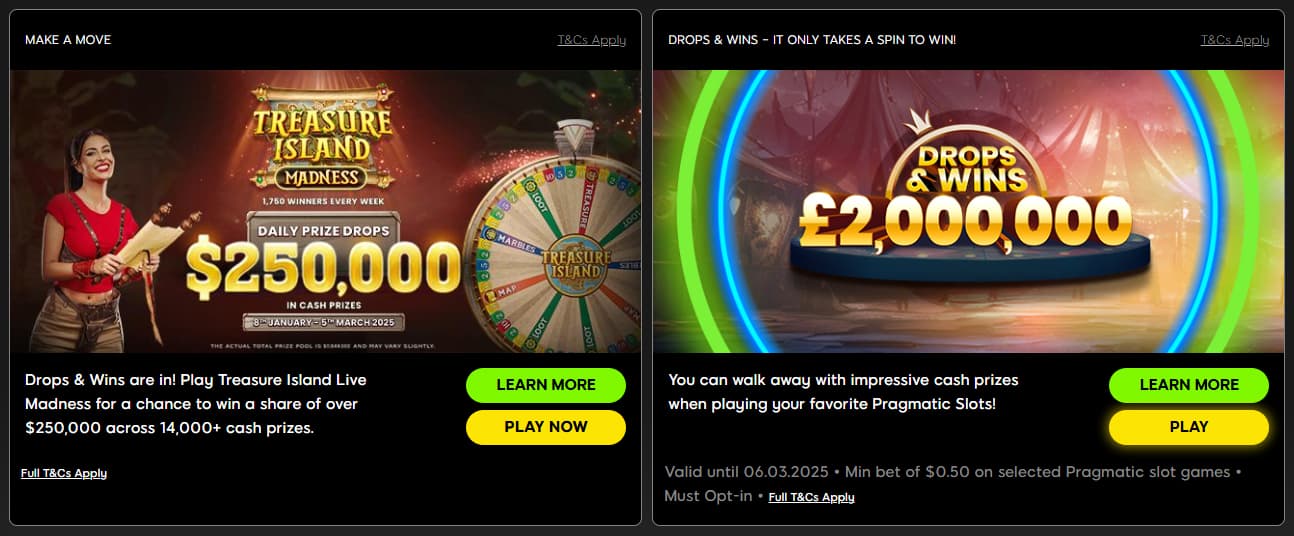 Daily, Weekly, and Monthly Promotions at 888 CASINO